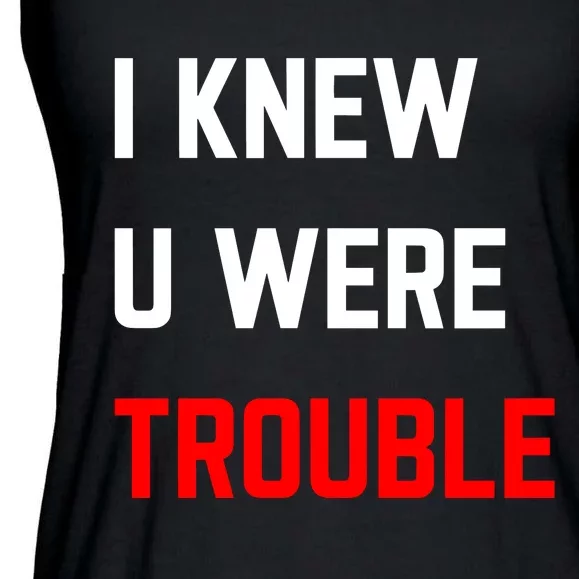 Taylor I Knew U Were Trouble Ladies Essential Flowy Tank