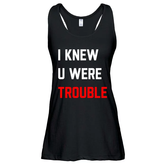 Taylor I Knew U Were Trouble Ladies Essential Flowy Tank