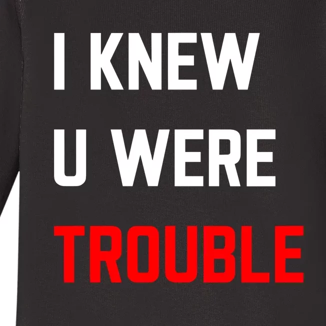 Taylor I Knew U Were Trouble Baby Long Sleeve Bodysuit