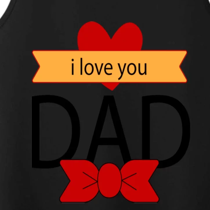 Tgiftgift I Love You Dad This My Hero Superhero Gift Performance Tank