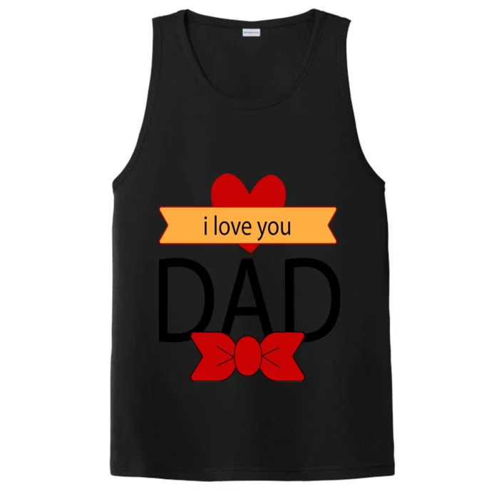 Tgiftgift I Love You Dad This My Hero Superhero Gift Performance Tank