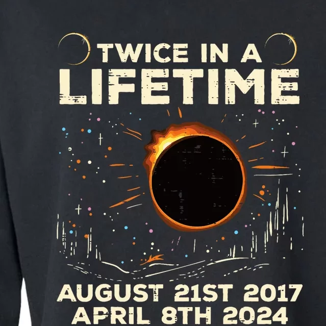 Twice In Lifetime Solar Eclipse 2017 2024 Cropped Pullover Crew