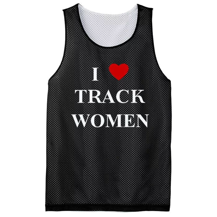 Tf I Love Track Women Mesh Reversible Basketball Jersey Tank