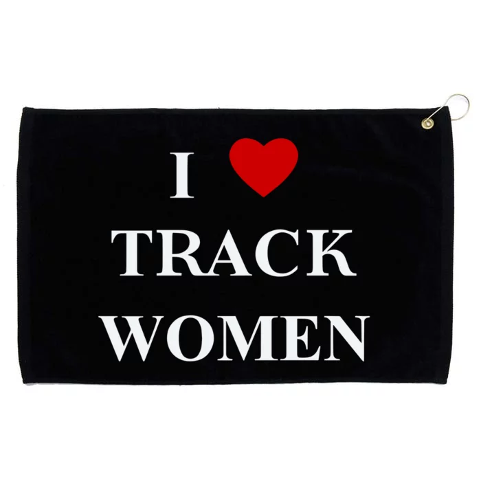 Tf I Love Track Women Grommeted Golf Towel