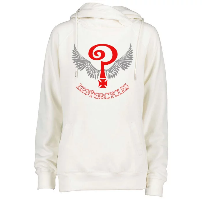 The Indian Larry's Cool Graphic Design Womens Funnel Neck Pullover Hood