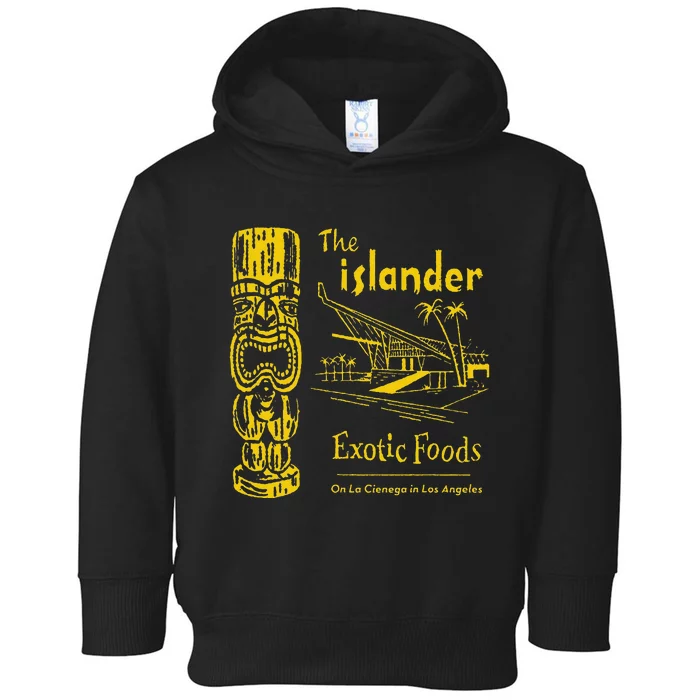 The Islander Los Angeles CA Vintage Tiki Bar Funny Toddler Hoodie