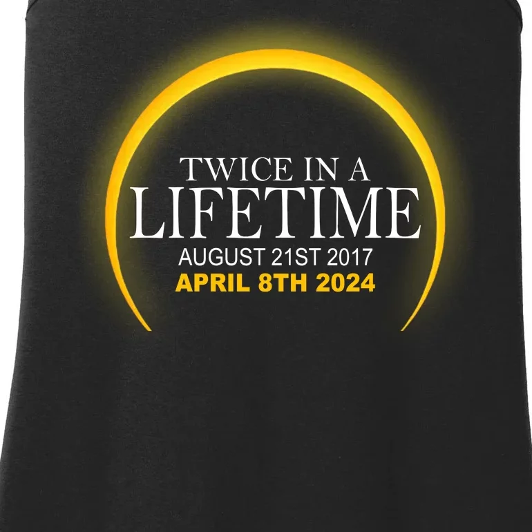 Twice In Lifetime 2024 Solar Eclipse Ladies Essential Tank