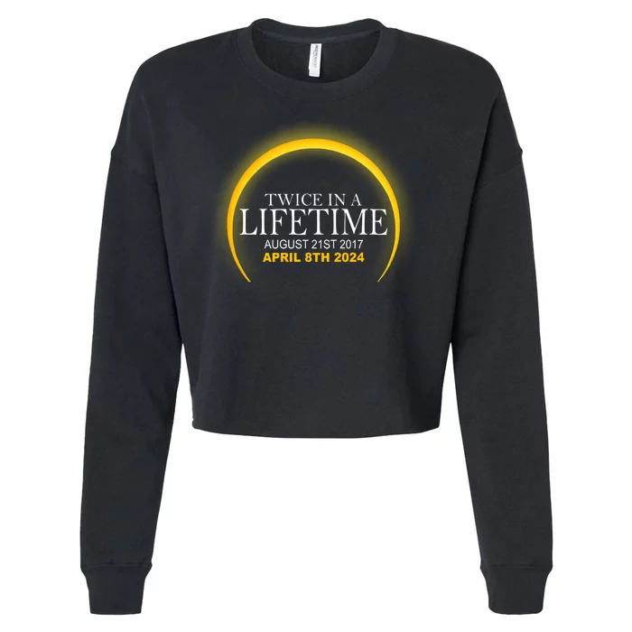 Twice In Lifetime 2024 Solar Eclipse Cropped Pullover Crew