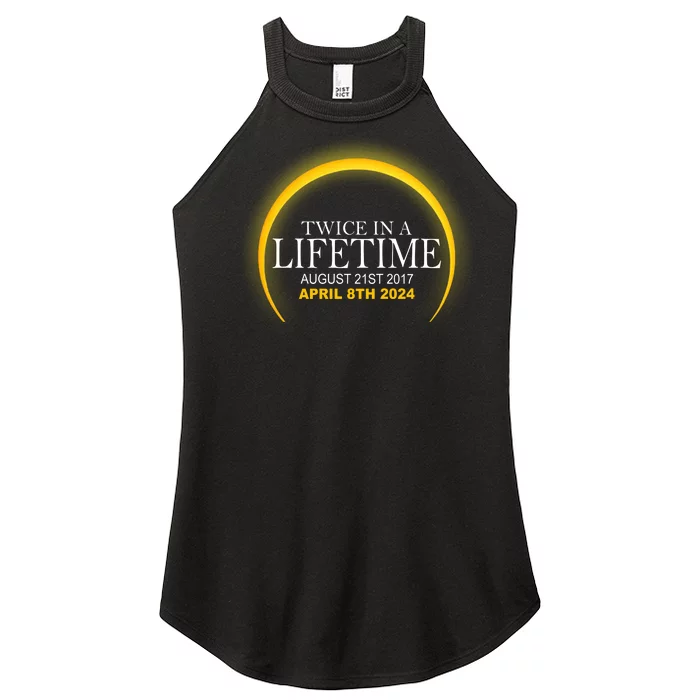 Twice In Lifetime 2024 Solar Eclipse Women’s Perfect Tri Rocker Tank