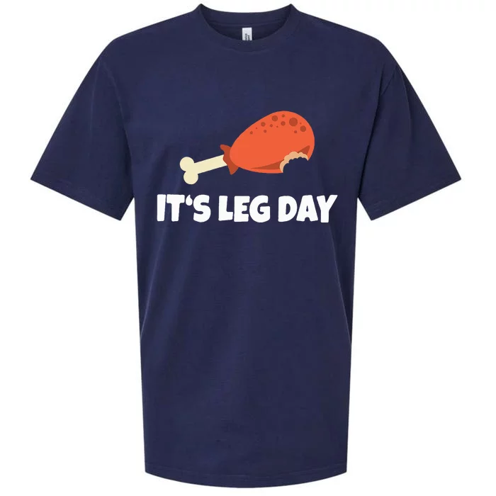 Turkey ItS Leg Day Thanksgiving Workout Sueded Cloud Jersey T-Shirt