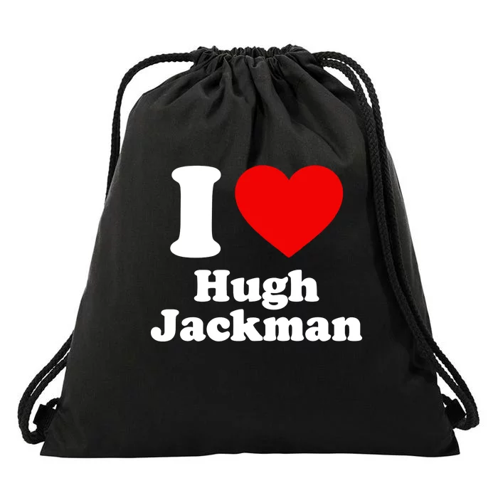 Thomslvey I Love Hugh Jackman Drawstring Bag