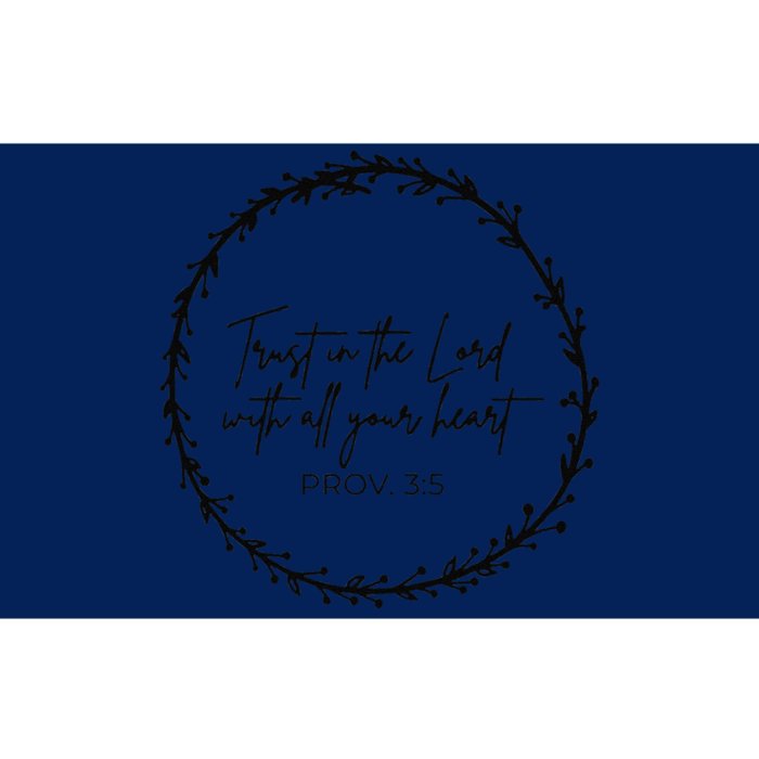 Trust In Lord Easter Christian All Your Heart Floral Cross Bumper Sticker