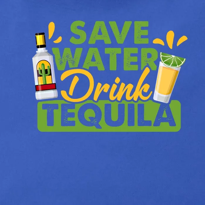 Tequila Ing Lover Tee Save Water Tequila Gift Zip Tote Bag