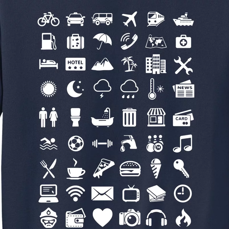 Travel Icon Language Travelling Sweatshirt