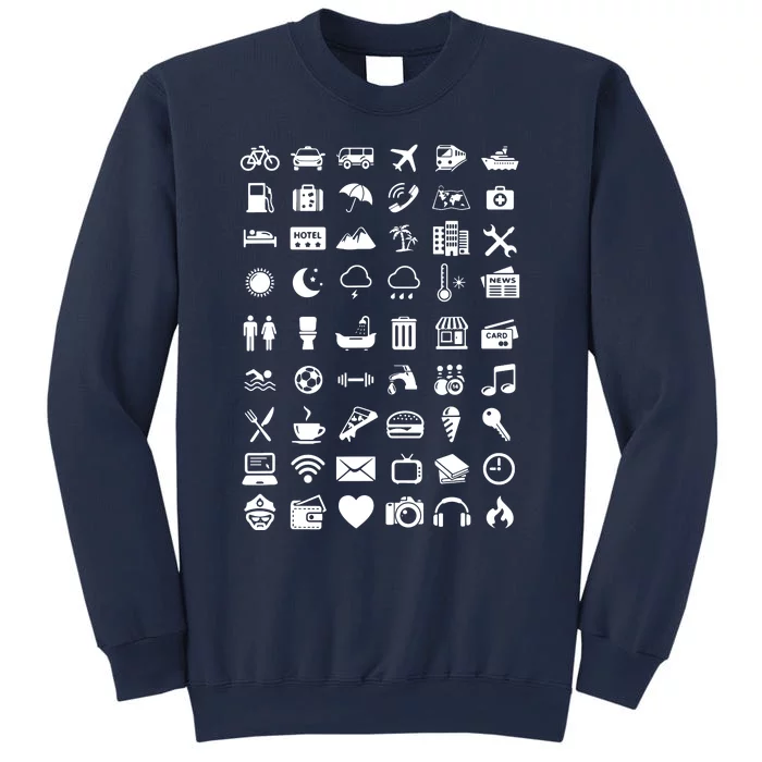 Travel Icon Language Travelling Sweatshirt