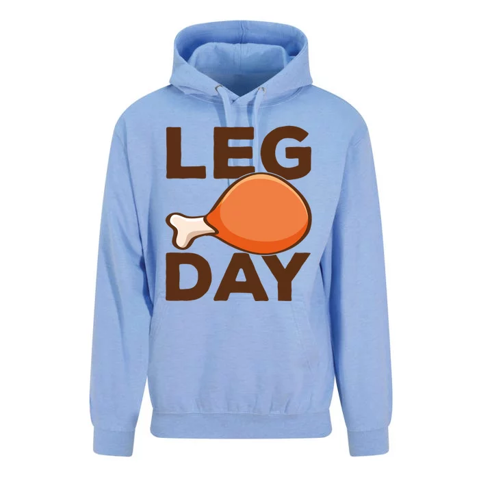 Turkey It's Leg Day Cool Gift Workout Gift Funny Thanksgiving Meaningful Gift Unisex Surf Hoodie