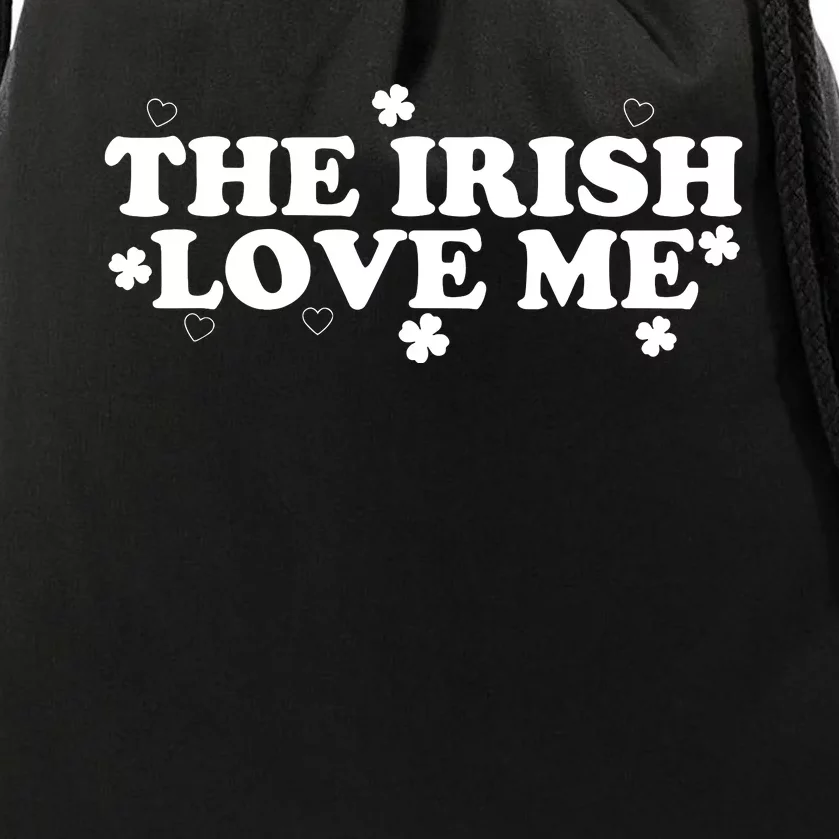 The Irish Love Me St Patricks Day Lucky Shamrock Drawstring Bag