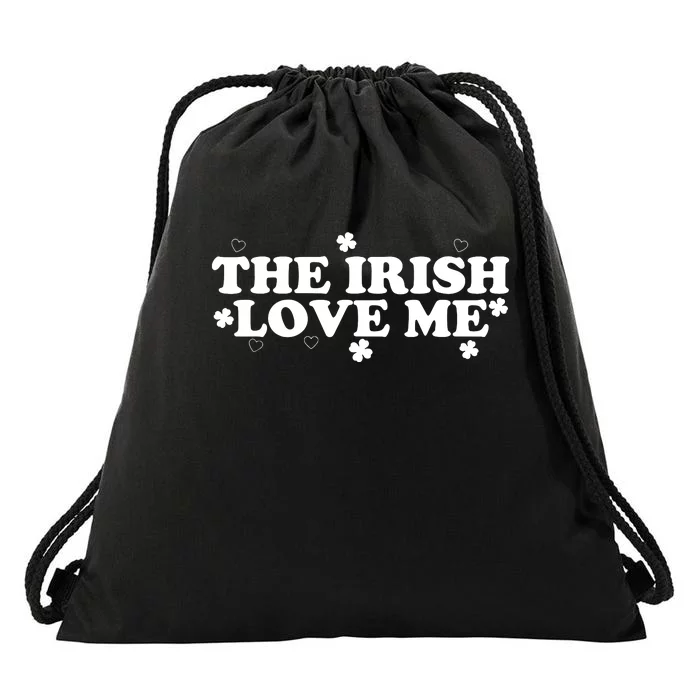 The Irish Love Me St Patricks Day Lucky Shamrock Drawstring Bag