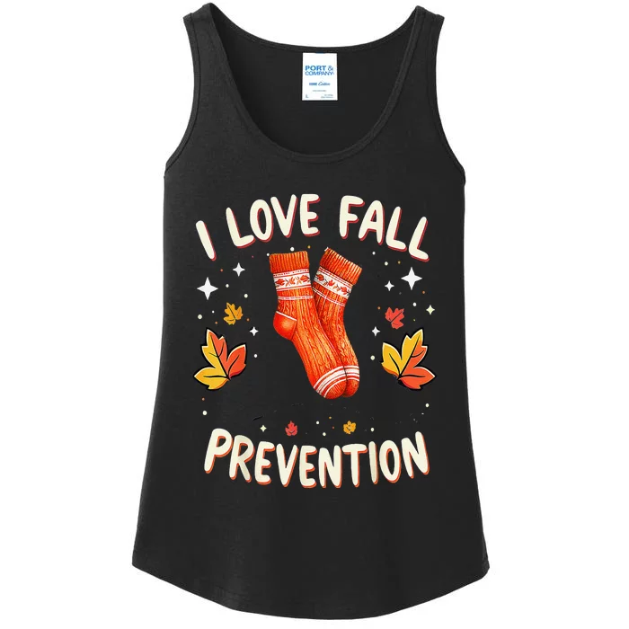 Therapy I Love Fall Prevention Ladies Essential Tank