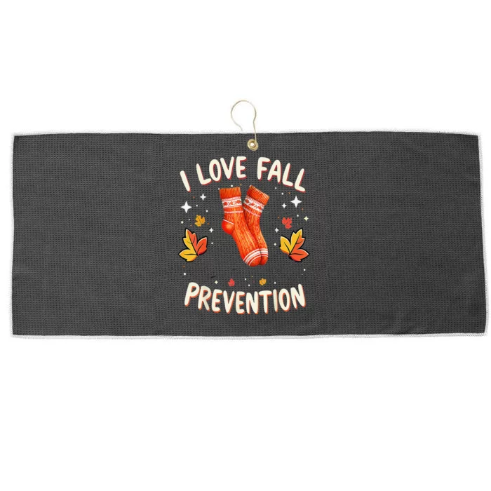 Therapy I Love Fall Prevention Large Microfiber Waffle Golf Towel