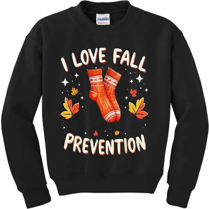 Therapy I Love Fall Prevention Kids Sweatshirt