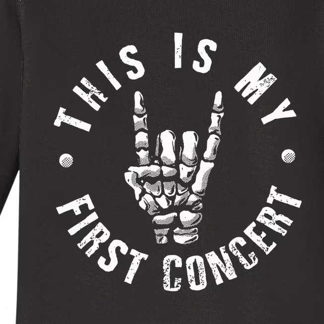 This Is My First Concert Baby Long Sleeve Bodysuit