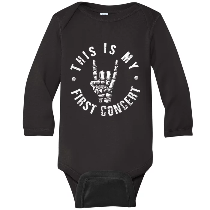 This Is My First Concert Baby Long Sleeve Bodysuit