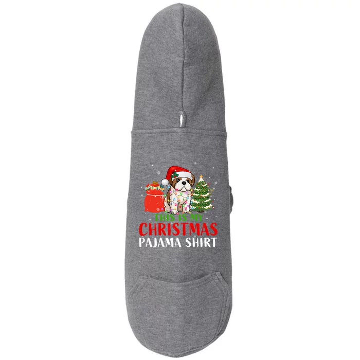 This Is My Christmas Pajama Shih Tzu Dog Xmas Dog Lover Cool Gift Doggie 3-End Fleece Hoodie