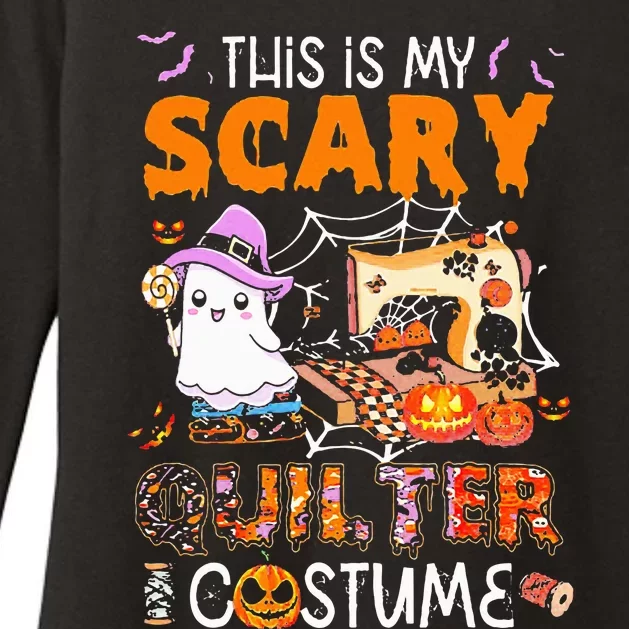 This Is My Scary Quilter Costume Boo Machine Womens CVC Long Sleeve Shirt