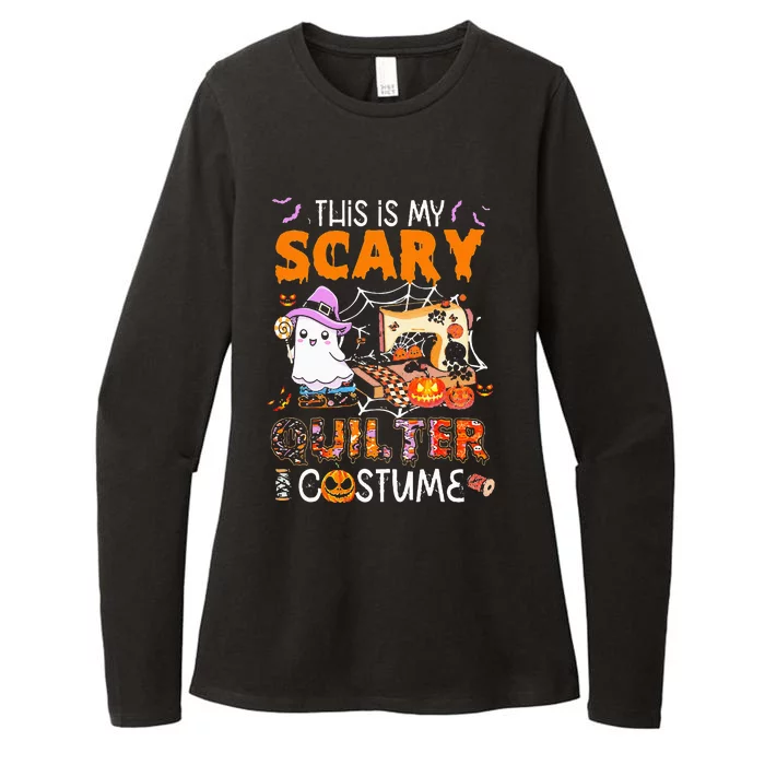 This Is My Scary Quilter Costume Boo Machine Womens CVC Long Sleeve Shirt