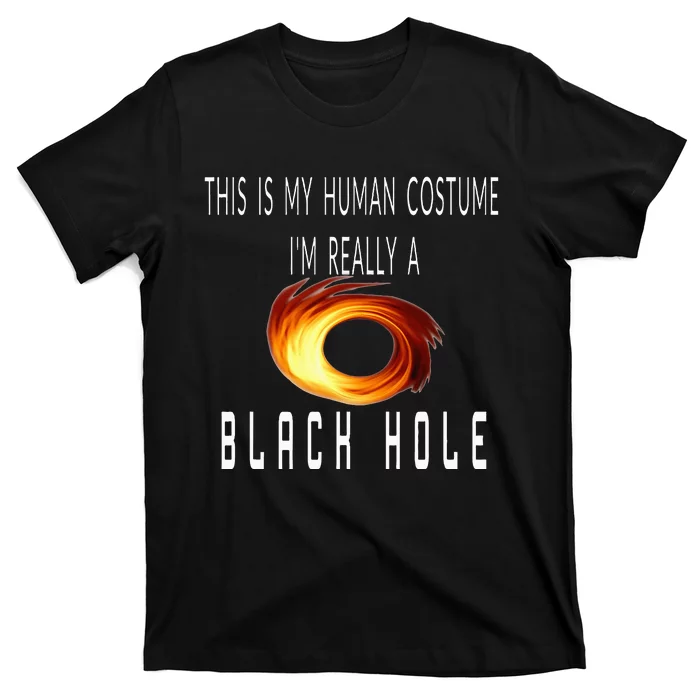 This Is My Human Costume Black Hole Halloween T-Shirt