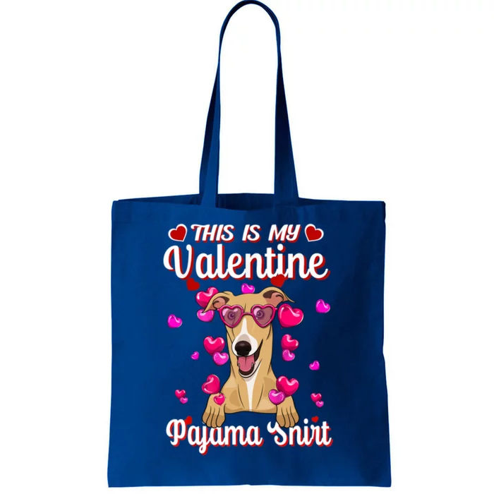 This Is My Valentine Pajama Cool Gift Grey Hound Lovers Gift Tote Bag