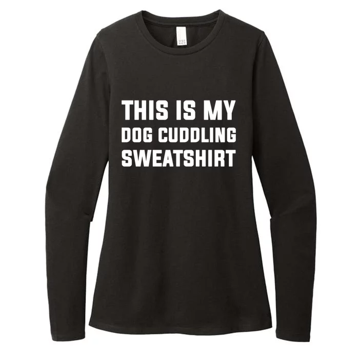 This Is My Dog Cuddling Cute Gift Womens CVC Long Sleeve Shirt