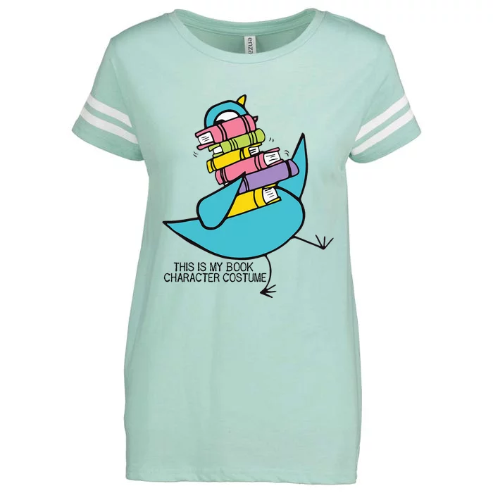 This Is My Book Character Costume Funny Pigeon Reading Enza Ladies Jersey Football T-Shirt