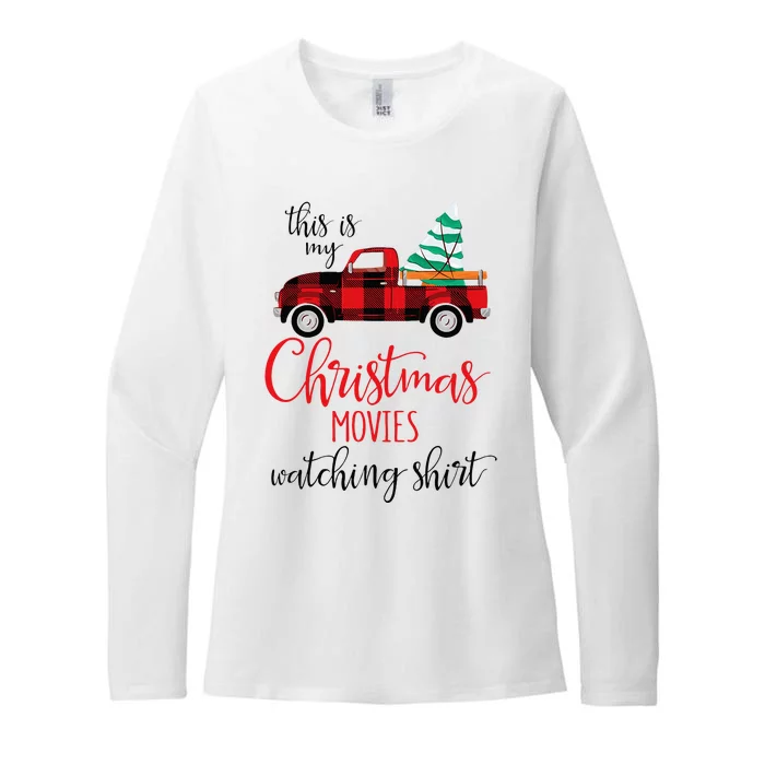 This Is My Christmas Movies Watching Xmas Movie Womens CVC Long Sleeve Shirt