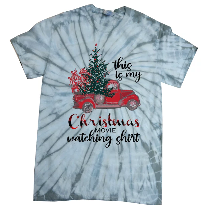 This Is My Christmas Movie Watching Vintage Red Truck Tie-Dye T-Shirt