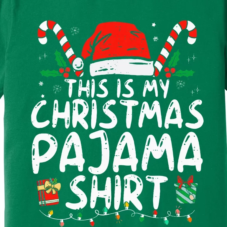 This Is My Christmas Pajama Funny Xmas Pjs Premium T-Shirt