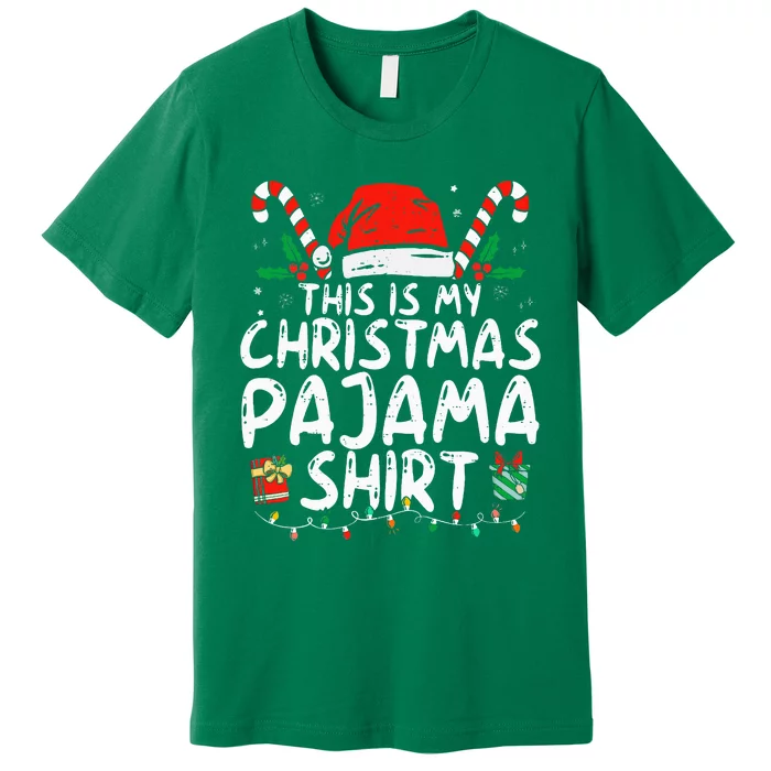 This Is My Christmas Pajama Funny Xmas Pjs Premium T-Shirt