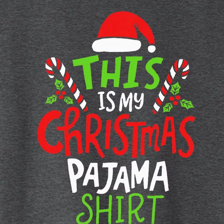 This Is My Christmas Pajama Women's Crop Top Tee