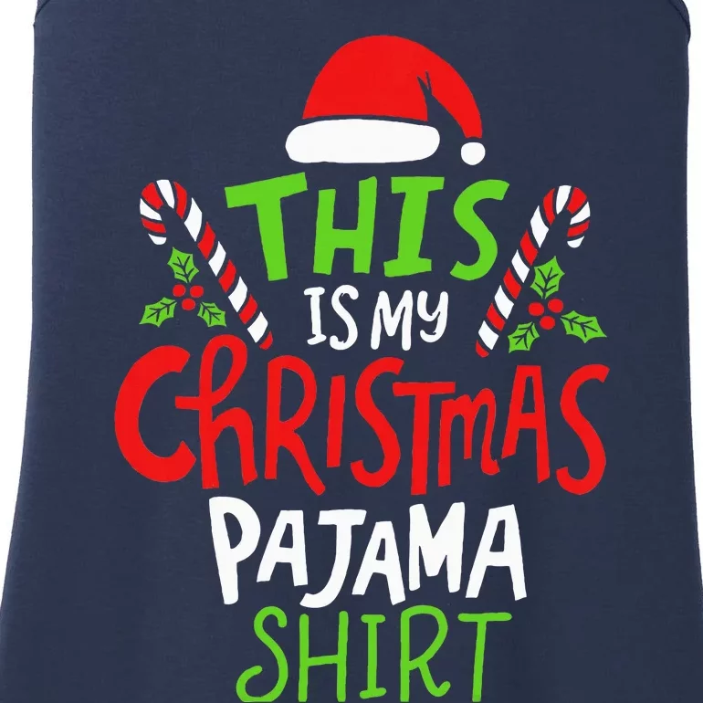 This Is My Christmas Pajama Ladies Essential Tank