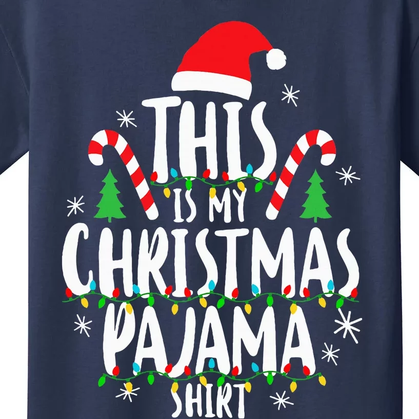 This Is My Christmas Pajama Xmas Family Christmas 2024 Kids T-Shirt