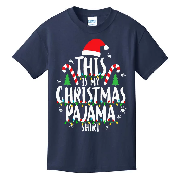 This Is My Christmas Pajama Xmas Family Christmas 2024 Kids T-Shirt