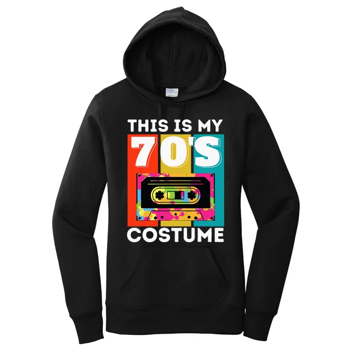 This Is My 70s Costume Funny Retro Vintage 1970s 70s Women's Pullover Hoodie