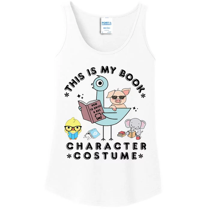 This Is My Book Character Costume Funny Pigeon Reading Gift Ladies Essential Tank