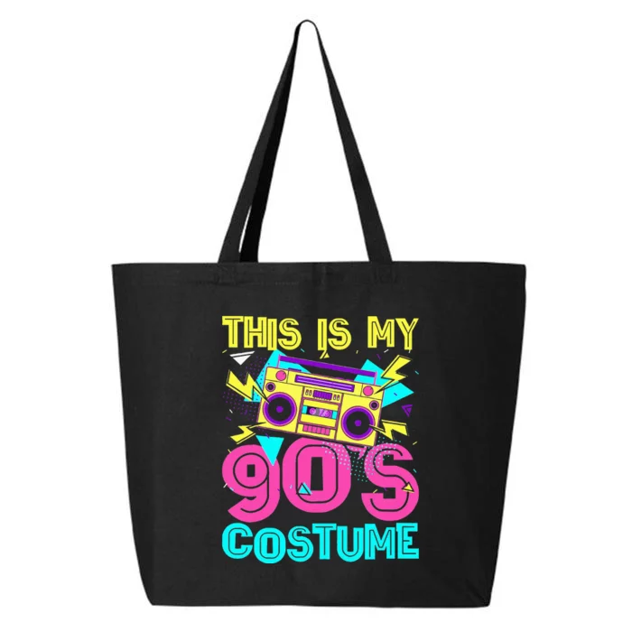 This Is My 90s Costume Retro 90s Music Theme Party Nineties 25L Jumbo Tote