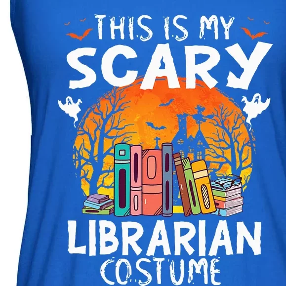 This Is My Scary Librarian Costume Funny Halloween Ladies Essential Flowy Tank