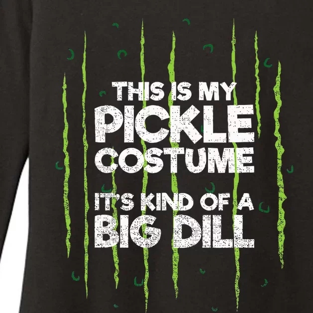 This Is My Pickle Costume Dill Halloween Food Lazy Costume Womens CVC Long Sleeve Shirt