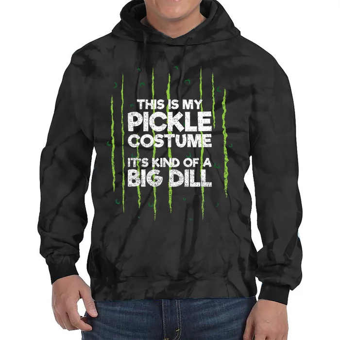 This Is My Pickle Costume Dill Halloween Food Lazy Costume Tie Dye Hoodie