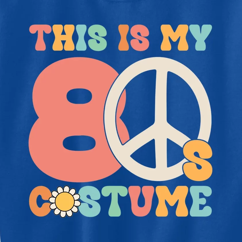 This Is My 80s Costume Peace Love Halloween Gift Kids Sweatshirt