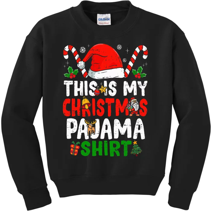 This Is My Christmas Pajama  Funny Christmas Kids Sweatshirt